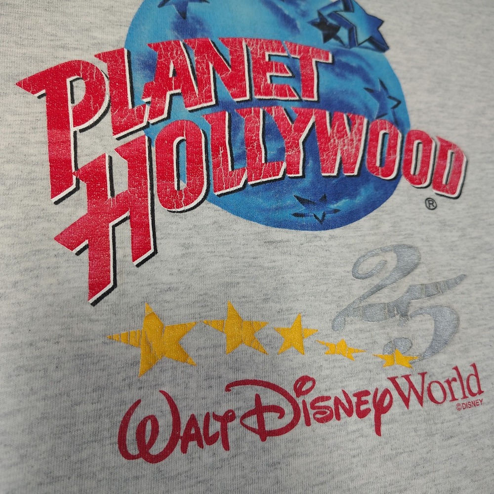 Vintage Planet Hollywood Walt Disney World 25th Anniversary Shirt Mens Medium - Picture 7 of 14